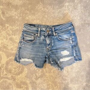 American Eagle Women’s Destroyed Denim Shorts